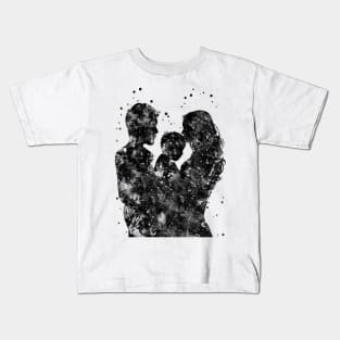 Mother father and son, family Kids T-Shirt